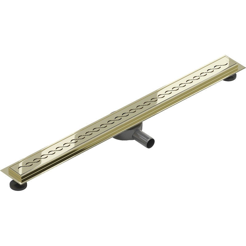 Mexen Flat 360° M18 90 cm Rotating Linear Drain, Gold - 1523090-40