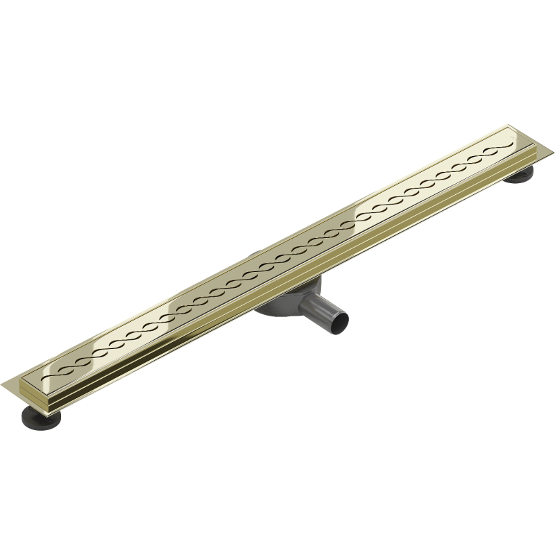 Mexen Flat 360° M18 draaibare lijn afvoer 90 cm, goud - 1523090-40