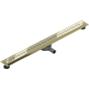 Mexen Flat 360° M18 90 cm Rotating Linear Drain, Gold - 1523090-40