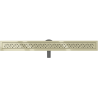 Mexen Flat 360° M12 Drehbarer Linienablauf 100 cm, gold - 1521100-40