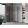 Mexen Mist-H Duo kutna kabina za tuš, 75 x 75 cm, prozirna, brušena bakar - 8A5-075L-075P-65-00