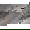 Mexen Mist H Duo Duschkabine, Schwenktür 100 x 100 cm, transparent, gebürstetes Kupfer - 8A5-100L-100P-65-00