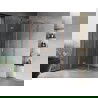 Mexen Mist-H Duo draaideur douchecabine 120 x 120 cm, transparant, geborsteld koper - 8A5-120L-120P-65-00