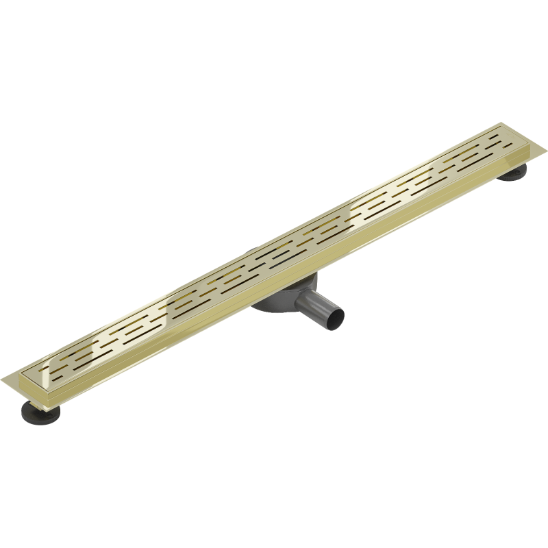 Mexen Flat 360° M01 drain linéaire rotatif 90 cm, doré - 1520090-40