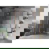 Mexen Mist H Duo cabine de douche pliante 85 x 70 cm, transparent, cuivre brossé - 8A5-085L-070P-65-00