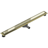 Mexen Flat 360° M13 2-in-1 Rotatable Linear Drain 100 cm, Gold - 1510100-40