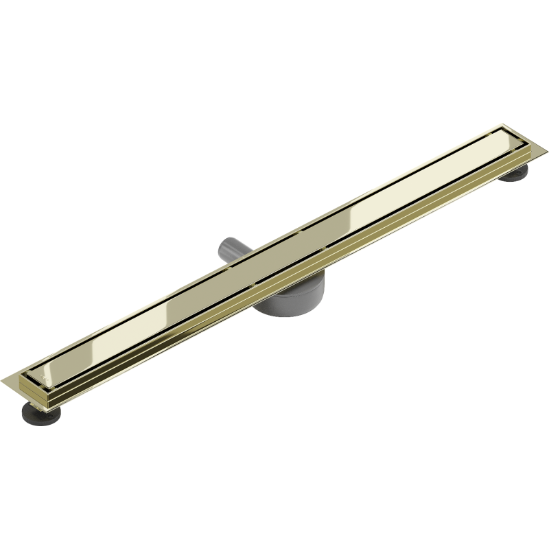 Mexen Flat 360° M13 2-in-1 Rotatable Linear Drain 100 cm, Gold - 1510100-40