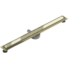 Mexen Flat 360° M13 2-in-1 Rotatable Linear Drain 100 cm, Gold - 1510100-40