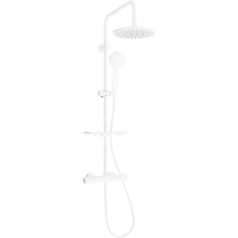Mexen KT40 set doccia esterno con soffione e rubinetto termostatico, bianco - 771504093-20