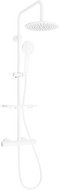 Mexen KT40 conjunto de duche de superfície com chuveiro de efeito chuva e torneira termostática, branco - 771504093-20