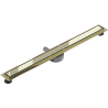 Mexen Flat 360° M13 draaibare 2-in-1 goot, 90 cm, goud - 1510090-40