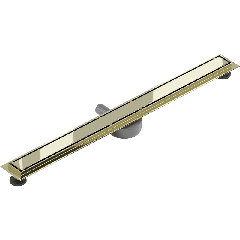 Mexen Flat 360° M13 Drehbarer Linienablauf 2-in-1 80 cm, gold - 1510080-40