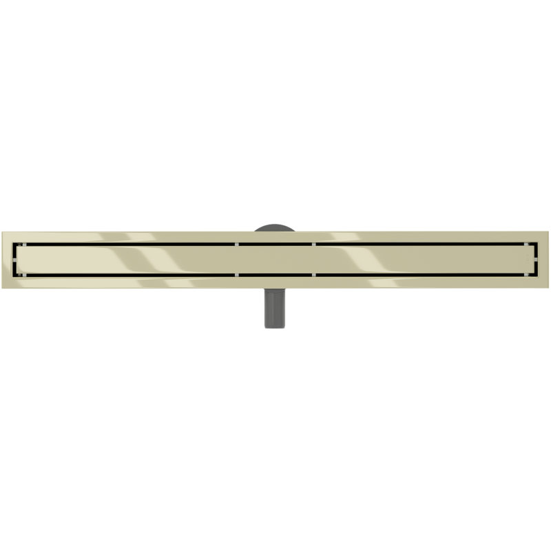 Mexen Flat 360° M13 avec siphon pivotant 2 en 1 80 cm, doré - 1510080-40