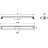 Mexen Flat M13 odpływ liniowy 2w1 90 cm, inox - 1010090-15