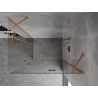 Mexen Mist-H Duo rippuvad dušikabiin parempoolne 80 x 105 cm, läbipaistev, harjatud vask - 8A5-080L-105P-65-00
