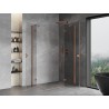 Mexen Mist-H Duo rippuvad dušikabiin parempoolne 80 x 105 cm, läbipaistev, harjatud vask - 8A5-080L-105P-65-00