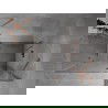 Mexen Mist H Duo Duschkabine schwenkbar 90 x 105 cm, transparent, gebürstetes Kupfer - 8A5-090L-105P-65-00