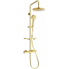 Mexen KT40 Aufputz-Duschset mit Regenduschkopf und Thermostatarmatur, gold - 771504093-50