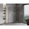 Mexen Mist-H Duo dušinurk, parempoolne, 75 x 120 cm, läbipaistev, harjatud vask - 8A5-075L-120P-65-00