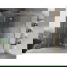 Mexen Mist H Duo cabine de douche pivotante 85 x 70 cm, transparent, or - 8A5-085L-070P-50-00