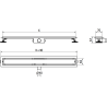 Mexen Flat M15 odpływ liniowy 50 cm, inox - 1024050-15
