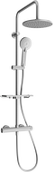 Mexen KT40 conjunto de ducha exterior con rociador y grifo termostático, grafito - 771504093-66