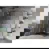 Mexen Mist H Duo cabine de douche battante 85 x 70 cm, transparent, or brossé - 8A5-085L-070P-55-00