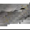 Mexen Mist H Duo cabine de douche battante 85 x 70 cm, transparent, or brossé - 8A5-085L-070P-55-00