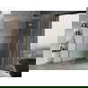 Mexen Mist H Duo Duschkabine schwenkbar 90 x 105 cm, transparent, gebürstetes Gold - 8A5-090L-105P-55-00