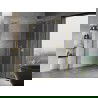 Mexen Mist-H Duo draaideur doucheruimte 105 x 120 cm, transparant, goud geborsteld - 8A5-105L-120P-55-00