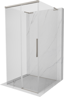 Mexen Rox-3S L 3-seinaline dušinurk, lükanduks, 95 x 95 cm, läbipaistev, harjatud nikkel - 8C2L-095-095-97-00-3S