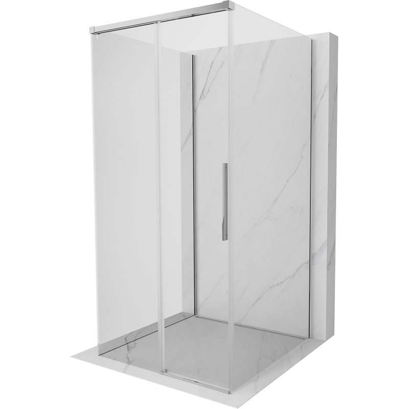Mexen Rox-3S 3-sided sliding shower cabin 90 x 90 cm, transparent, chrome - 8C2-090-090-01-00-3S