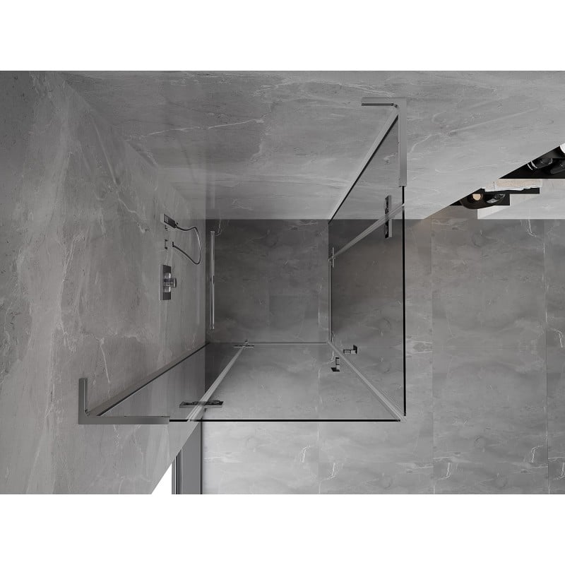Mexen Mist-H L Duo kabina prysznicowa uchylna 95 x 95 cm, transparent, chrom - 8A5L-095L-095P-01-00