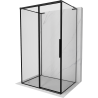 Mexen Rox-3S L 3-sided sliding left shower enclosure 105 x 70 cm, black frame, black - 8C2L-105-070-70-70-3S-L