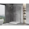 Mexen Mist H L Duo Duschkabine schwenkbar 95 x 70 cm, transparent, Chrom - 8A5L-095L-070P-01-00