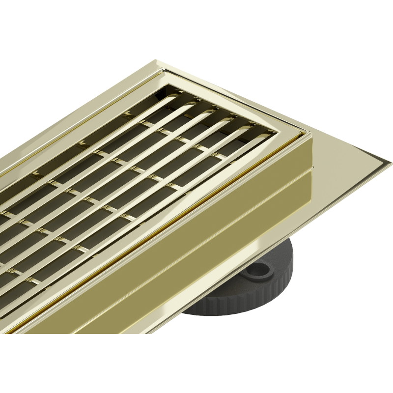 Mexen Flat 360° M33 rotating linear drain 50 cm, gold - 1533050-40