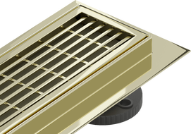 Mexen Flat 360° M33 ralo linear rotativo 50 cm, dourado - 1533050-40