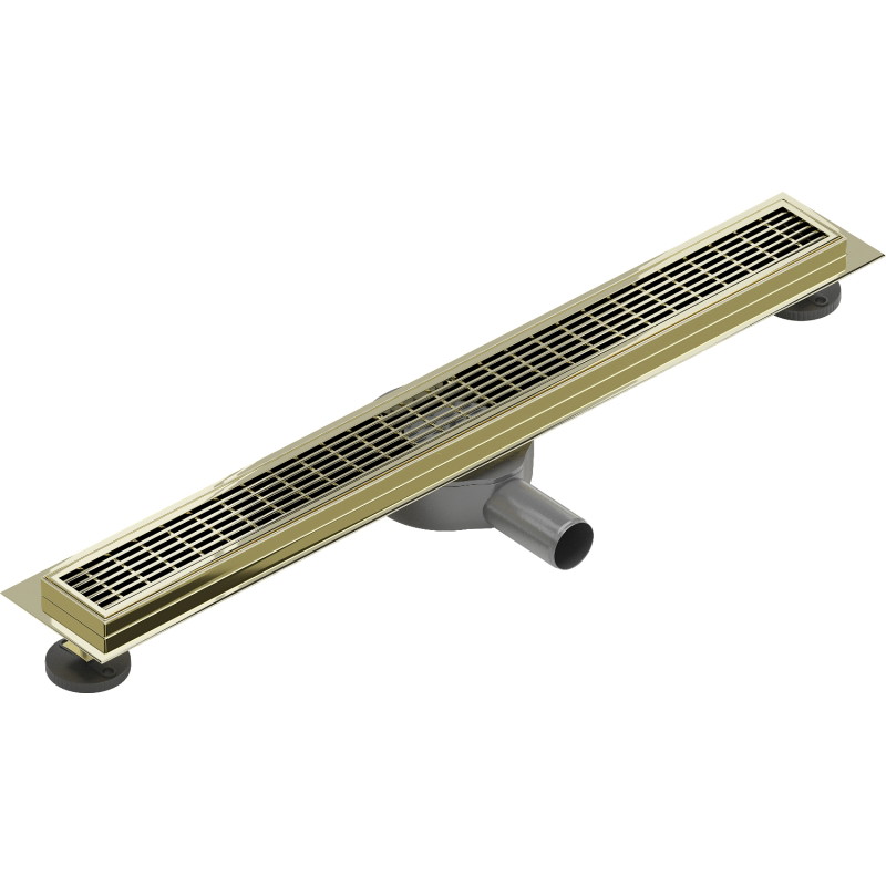 Mexen Flat 360° M33 rotating linear drain 50 cm, gold - 1533050-40