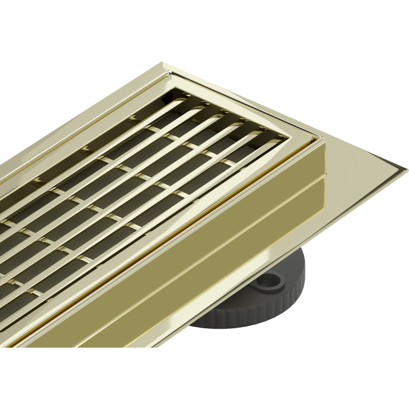 Mexen Flat 360° M33 canalisation linéaire pivotante 60 cm, doré - 1533060-40