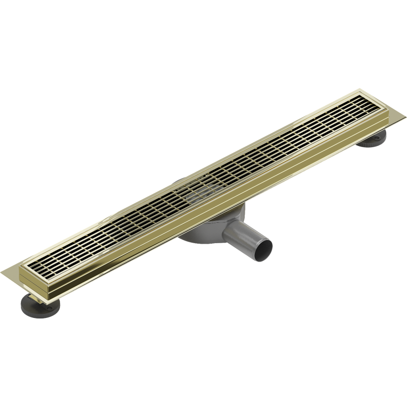 Mexen Flat 360° M33 Rotatable Linear Drain 60 cm, Gold - 1533060-40