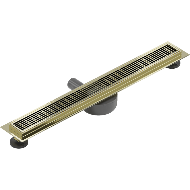 Mexen Flat 360° M33 desagüe lineal giratorio 60 cm, dorado - 1533060-40