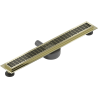 Mexen Flat 360° M33 Rotatable Linear Drain 60 cm, Gold - 1533060-40