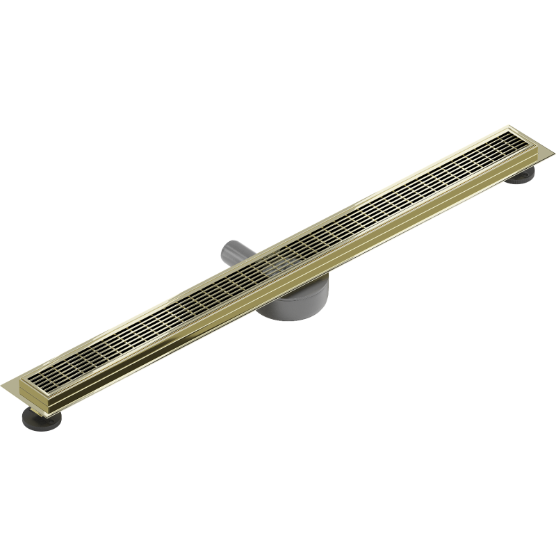Mexen Flat 360° M33 ralo linear rotativo 90 cm, dourado - 1533090-40