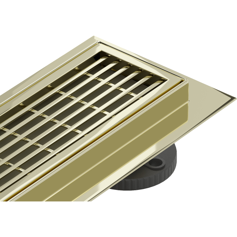 Mexen Flat 360° M33 Rotating Linear Drain 100 cm, Gold - 1533100-40