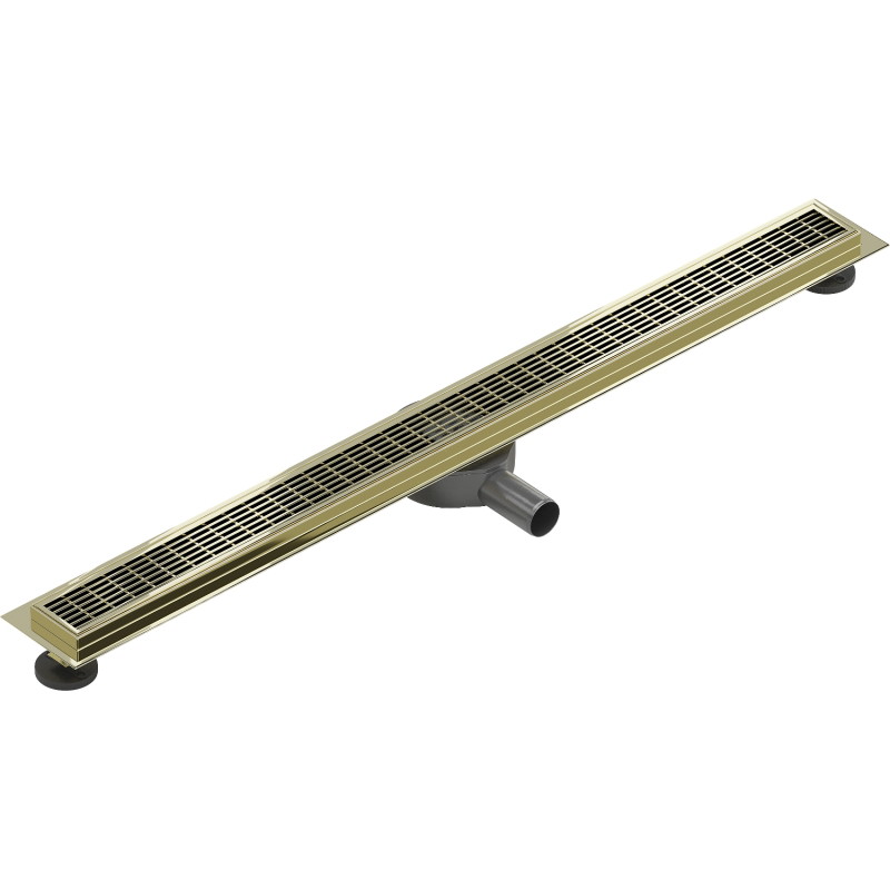 Mexen Flat 360° M33 drain linéaire pivotant 100 cm, doré - 1533100-40