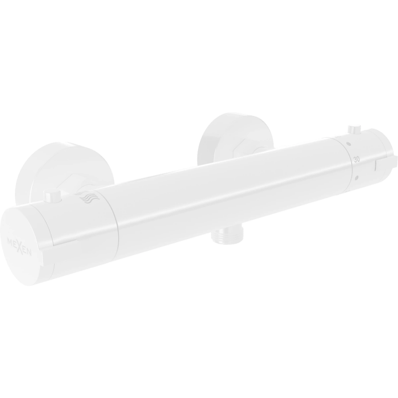 Mexen Kai thermostatische douchekraan, wit - 77100-20