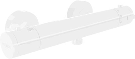 Mexen Kai thermostatische douchekraan, wit - 77100-20
