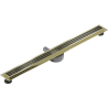 Mexen Flat 360° M33 Rotating Linear Drain 100 cm, Gold - 1533100-40