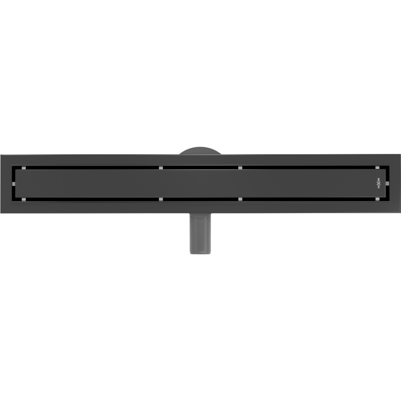 Mexen Flat 360° M13 roterbar linjeavlopp 2-i-1 60 cm, svart - 1710060-40