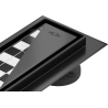 Mexen Flat 360° M13 Rotatable Linear Drain 2-in-1 70 cm, Black - 1710070-40